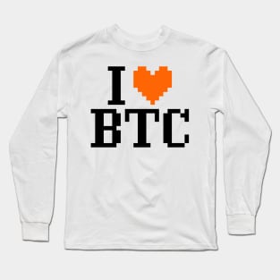 I Love Bitcoin Long Sleeve T-Shirt